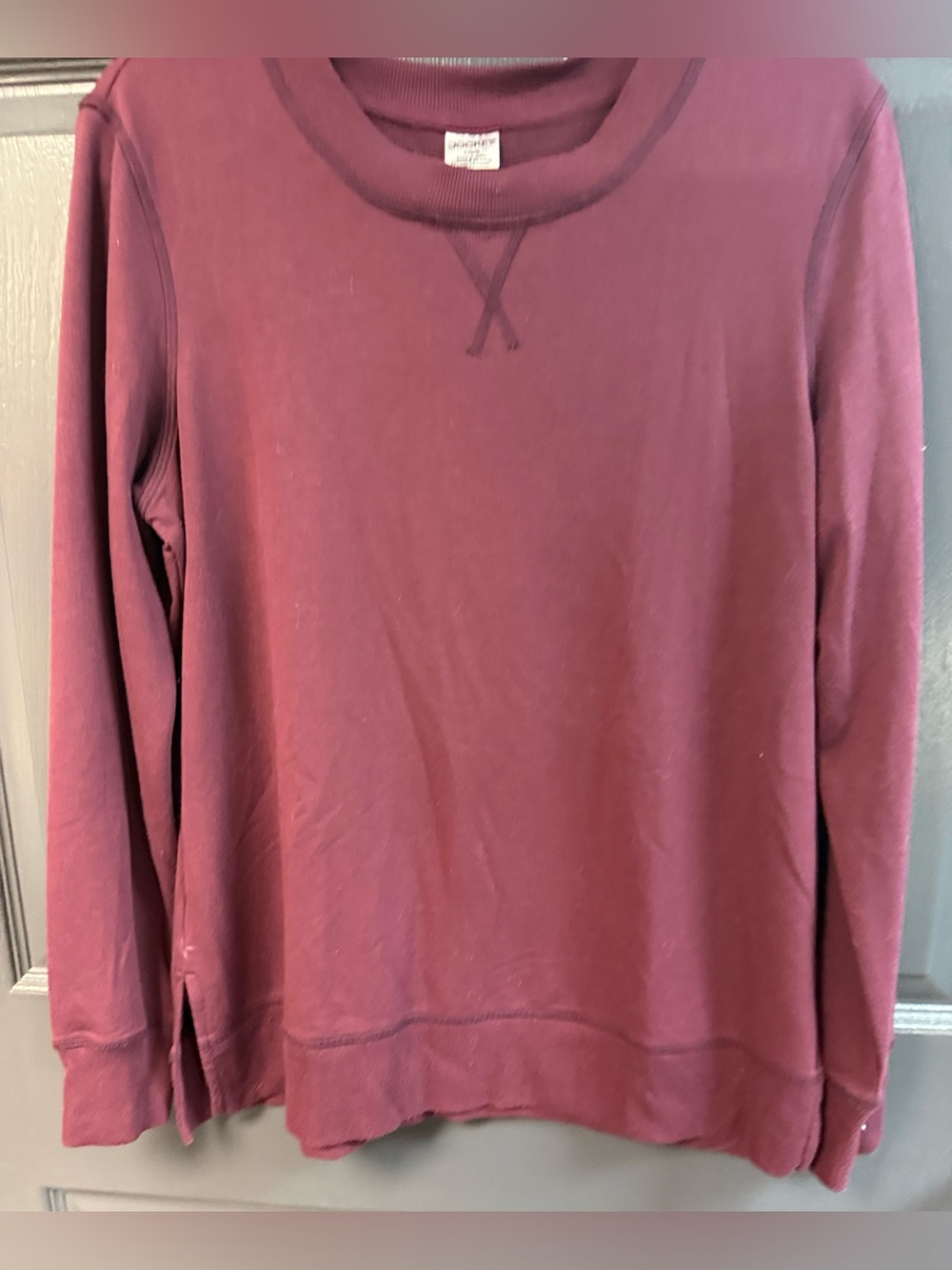 Jockey Dusty Burgundy Crewneck Sweatshirt